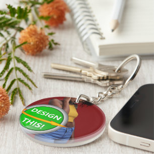 Porte-clefs COOL ! Porte - clé - Cercle acrylique (double face