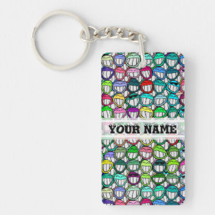 Porte-clefs COOL SOURIRE FACES GROUPE + votre texte