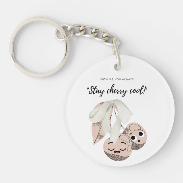 PORTE-CLEFS COOL STAY CHERRY (Devant)