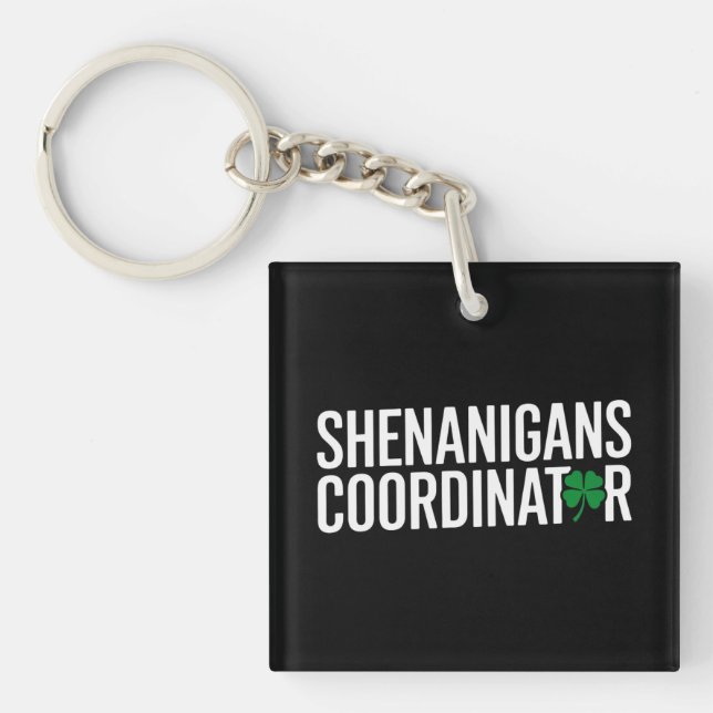 Porte-clefs Coordonnateur de farces de la Saint-Patrick (Devant)