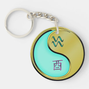 Porte-clefs Coq Aquarius & Metal