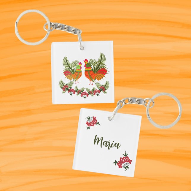 Porte-clefs Coq avec poule (Créateur téléchargé)
