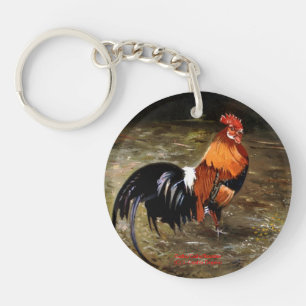 Porte-clefs Coq/Gaulois/Rooster