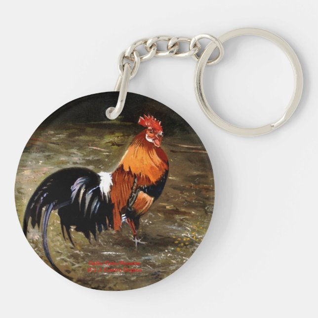 Porte-clefs Coq/Gaulois/Rooster (Dos)