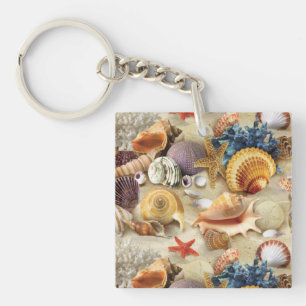 Porte-clefs Coques de mer sur la plage