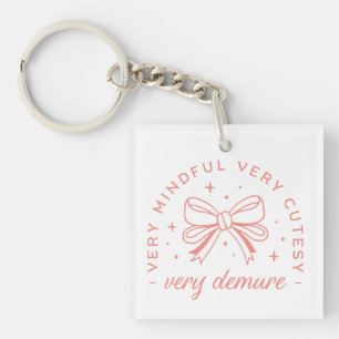 Porte-clefs Coquette très démodée preppy ruban esthétique