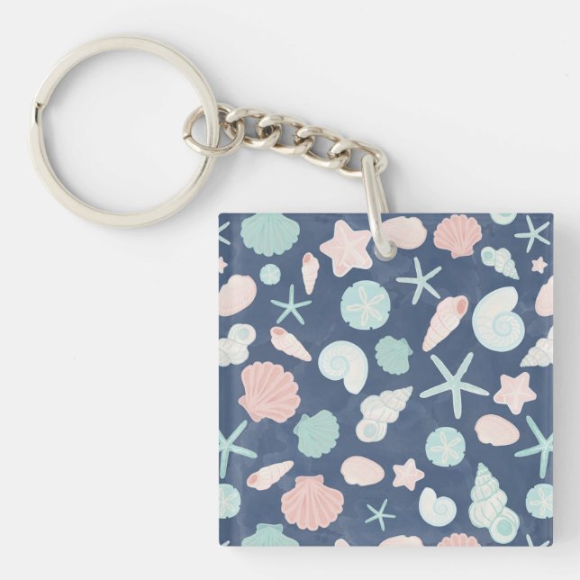 Porte-clefs Coquillages Côtiers Plage & Design Océan (Devant)