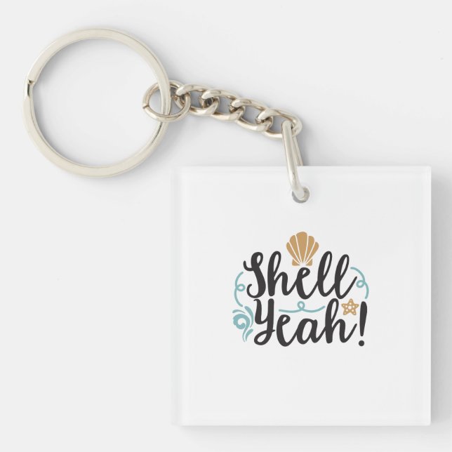 Porte-clefs Coquille Ouais (Devant)