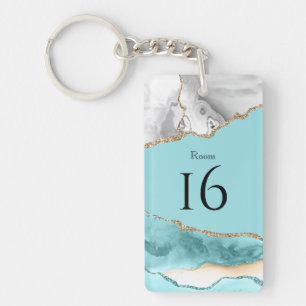 Porte-clefs Coral agate geode hôtel resort lodge bnb DO-IT-YO