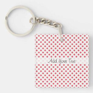 Porte-clefs Coral rose Pois par Shirley Taylor