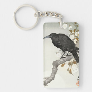 Porte-clefs Corbeau Koson Oiseau Japonais Corneille