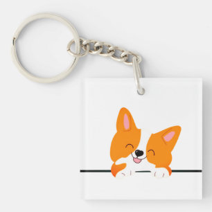 Porte-clefs Corgi, Chiot, Animal de compagnie