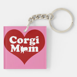 Porte-clefs Corgi Maman