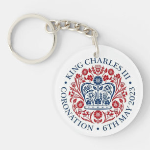 Porte-clefs Coronation King Charles III et Queen Consort