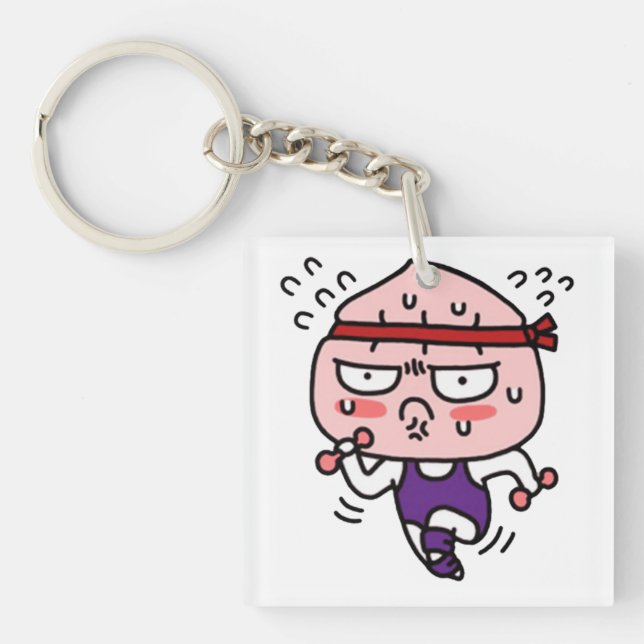 Porte-clefs Corps d'apeach en été (Devant)