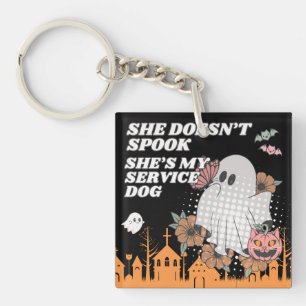Porte-clefs Correspondance ne parle pas de fantôme et de chien