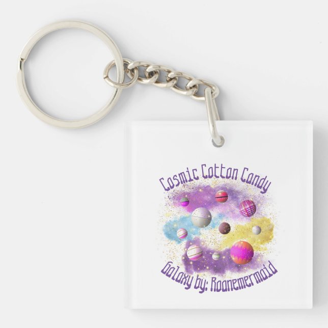 Porte-clefs Cosmic Cotton Bonbon Galaxy (Devant)