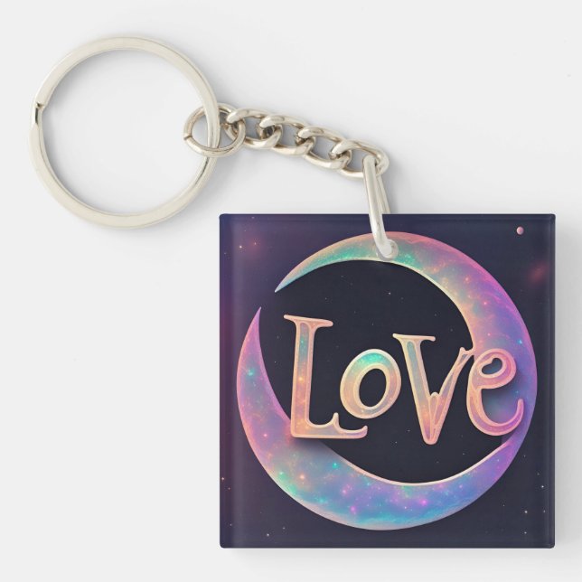 Porte-clefs Cosmique Je T'Aime (Devant)