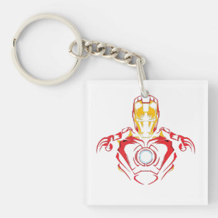 Porte-clefs Costume d'Ironman Vector - Noyau d'Arc Lumineux