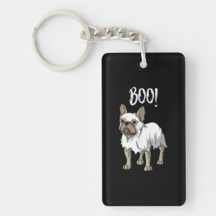 Porte-clefs Costume Fantôme Français Funny Bulldog Halloween