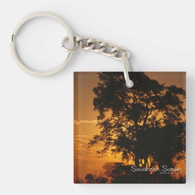 Porte-clefs Coucher de soleil de Savannah (Devant)