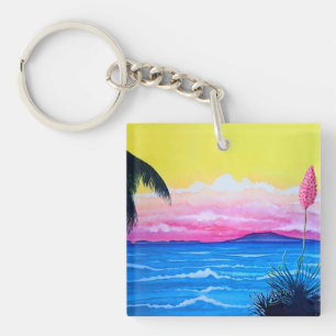 Porte-clefs Coucher de soleil océan