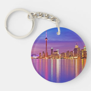 Porte-clefs Coucher de soleil sur la ligne d'horizon de Toront