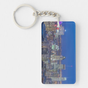 Porte-clefs Coucher de soleil sur la skyline 2