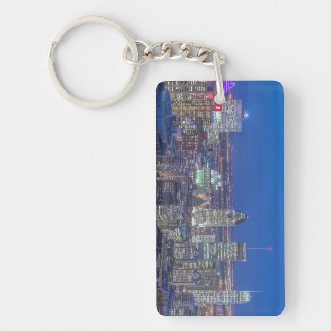 Porte-clefs Coucher de soleil sur la skyline 2 (Devant)