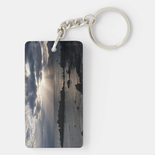 Porte-clefs Coucher de soleil sur Lanzarote (Dos)