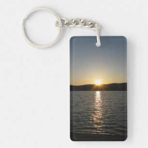 Porte-clefs Coucher de soleil sur le lac Onota : Vertical