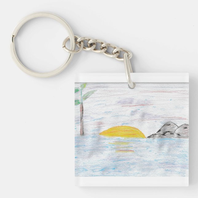 Porte-clefs Coucher du soleil (Devant)