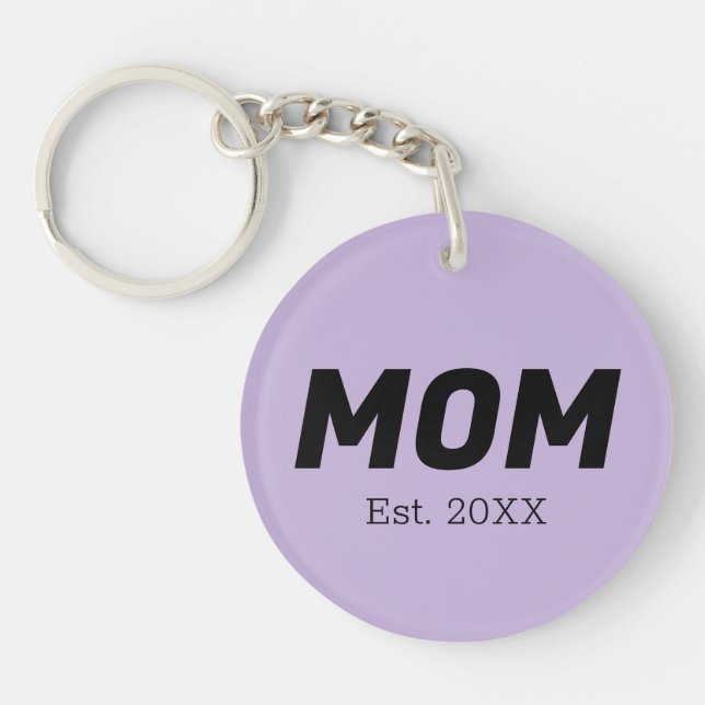 Porte-clefs Couleur de tendance - Porte - clé violet doux (Devant)