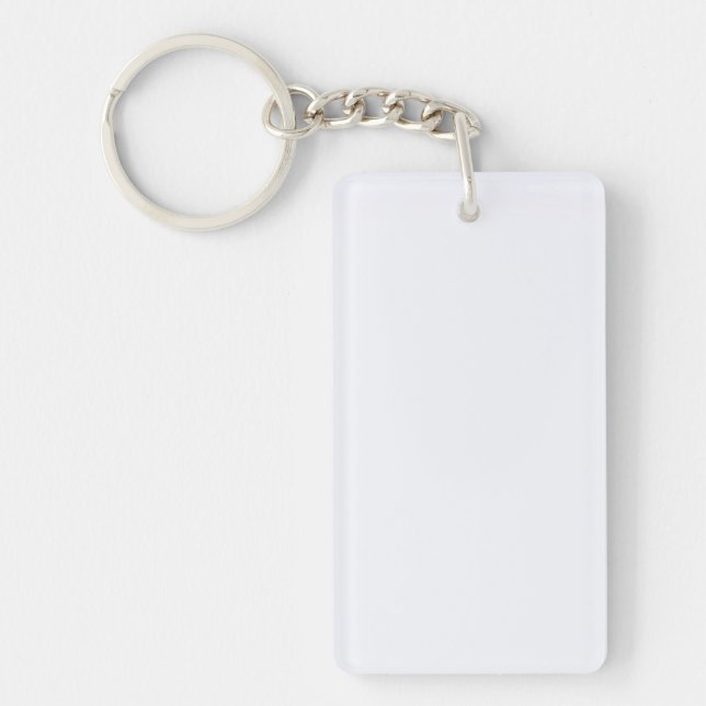 Porte-clefs Couleur solide blanc Fantôme (Devant)