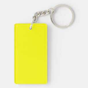 Porte-clefs Couleur uni jaune néon