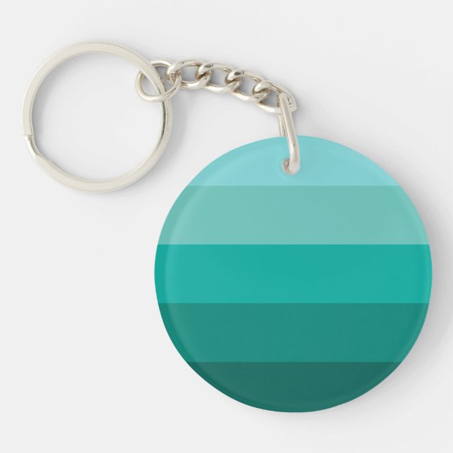 Porte-clefs Couleurs vertes rayées (Devant)