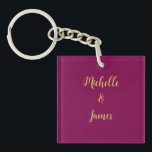 Porte-clefs Couleurs Vin & Or Professionnel tendance Moderne<br><div class="desc">Représenter ce design moderne et élégant. Ce modèle peut être customisé pour répondre à tous les métiers professionnels.</div>