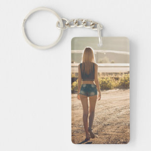 Porte-clefs Country Girl Photo Porte - clé