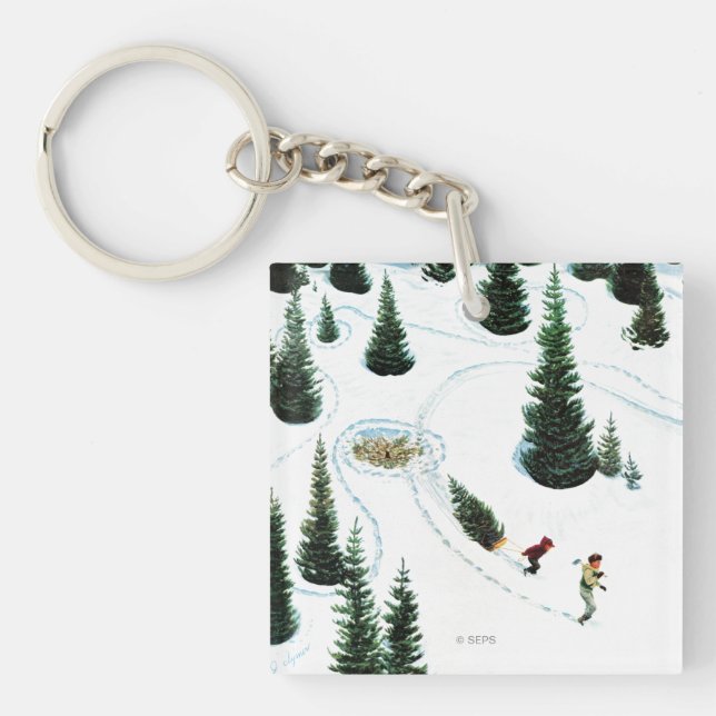 Porte-clefs Coupe de l'arbre (Devant)