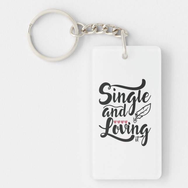 Porte-clefs Couple Cadeau Simple Et Amoureux (Devant)