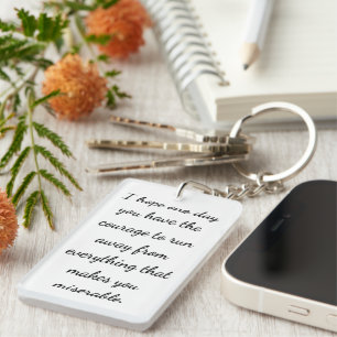 Porte-clefs Courage de rompre libre