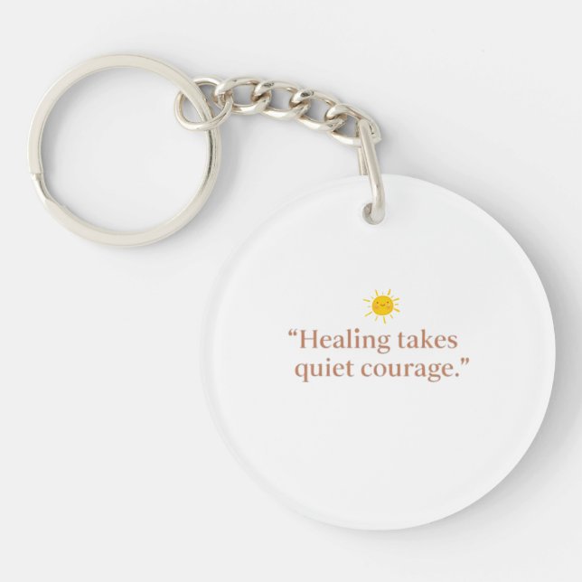 Porte-clefs Courage Tranquille pour la Guérison (Devant)