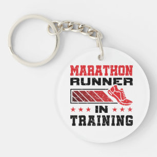 Porte-clefs Coureur De Marathon En Formation
