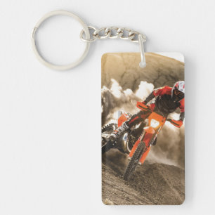 Porte-clefs Coureur de Motocross