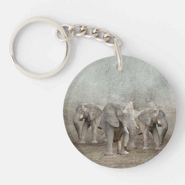 Porte-clefs Courir des éléphants Porte - clés acryliques (Devant)