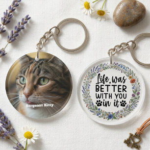 Porte-clefs Couronne de fleurs sauvages en souvenir de l'anima