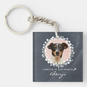 Porte-clefs Couronne de photo de souvenir de chien personnalis