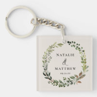 Couronne feuillage rustique fête de mariage d'hive