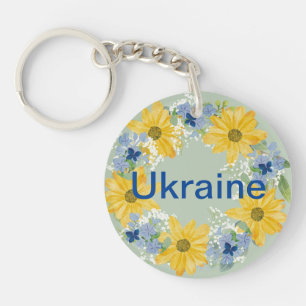 Porte-clefs Couronne Florale ukrainienne Conception artisanale