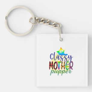 Porte-clefs Cours d'art félin Maman Chienne Classe